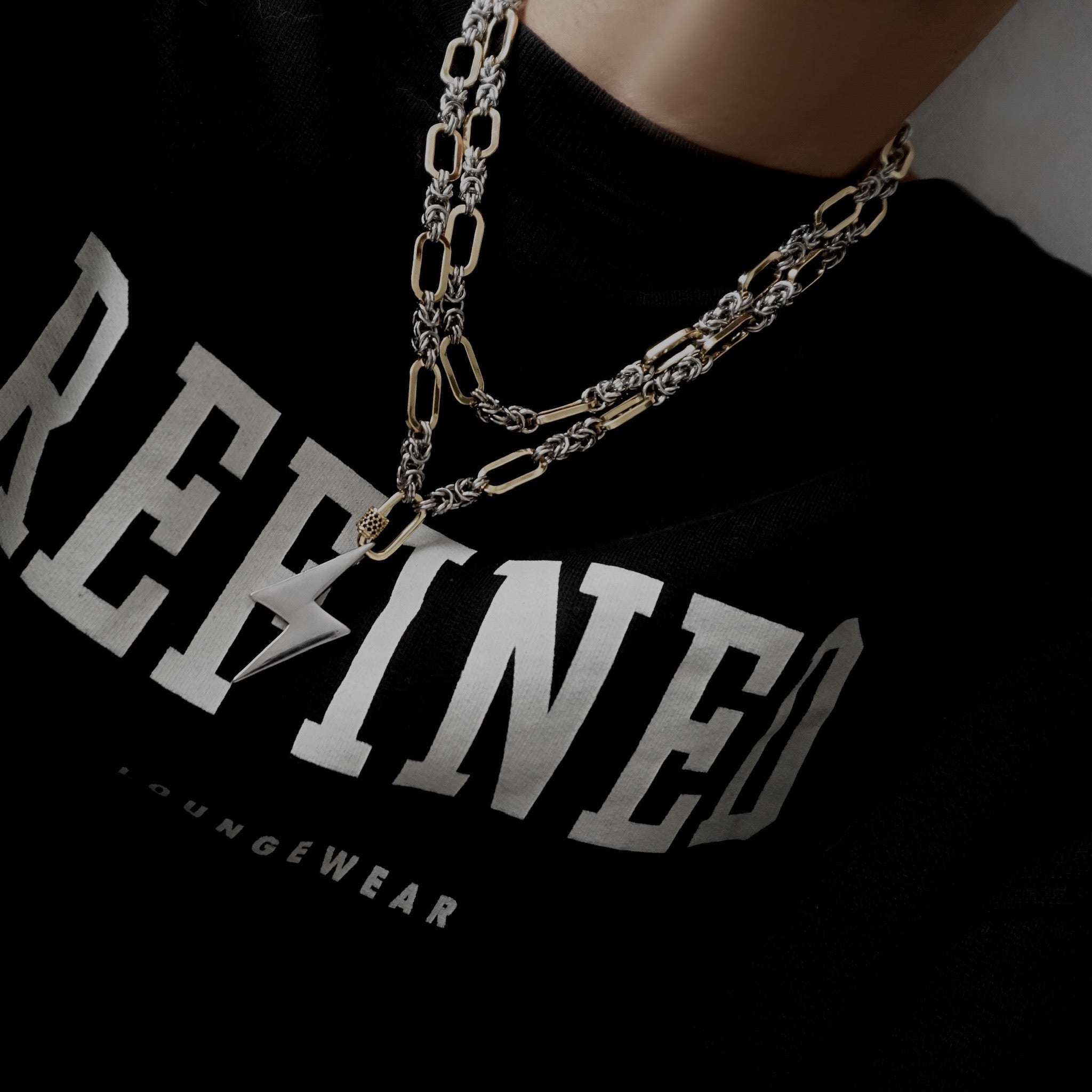DEJA VU - Bolt (silver) Necklace