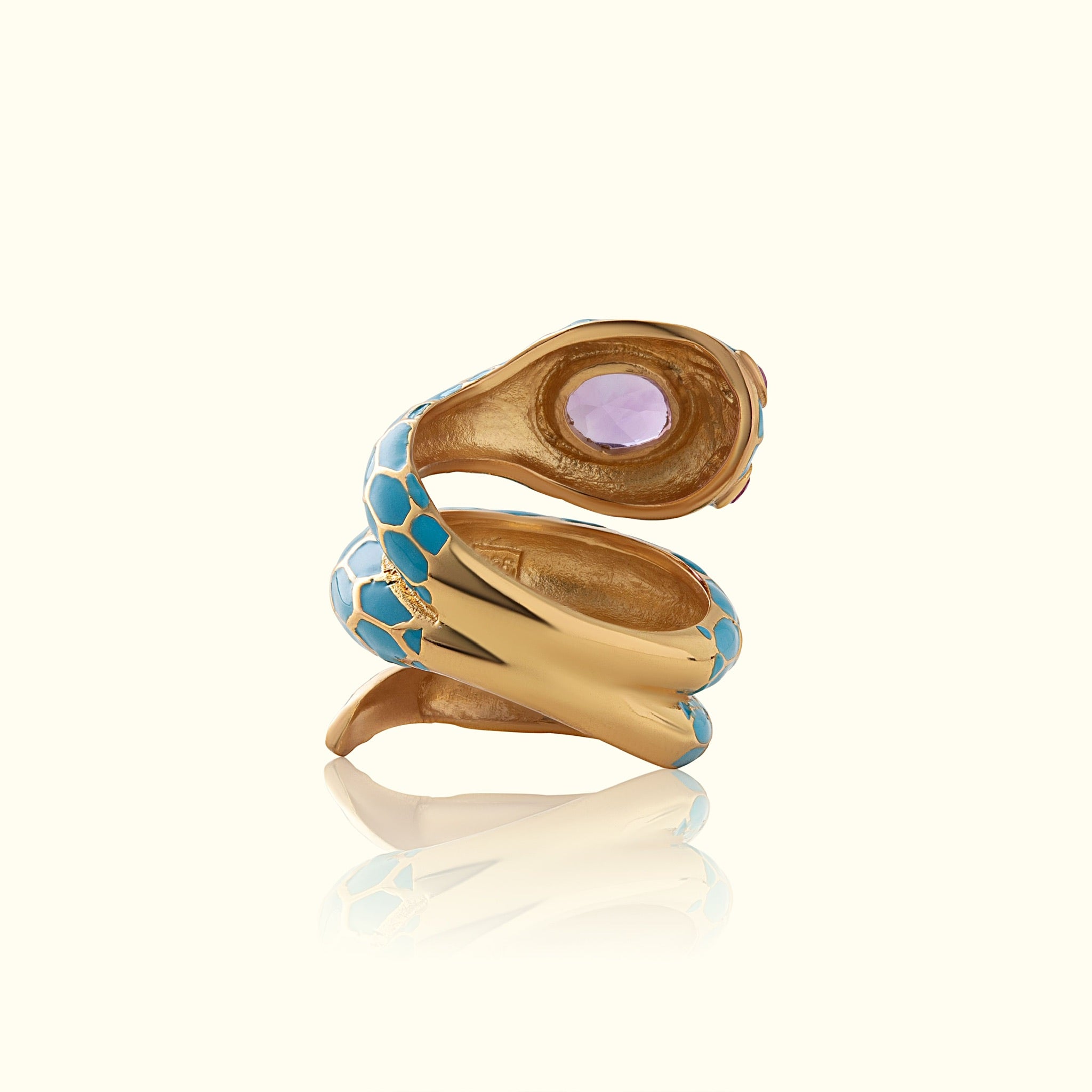 Anakonda Snake Turquoise Ring V2