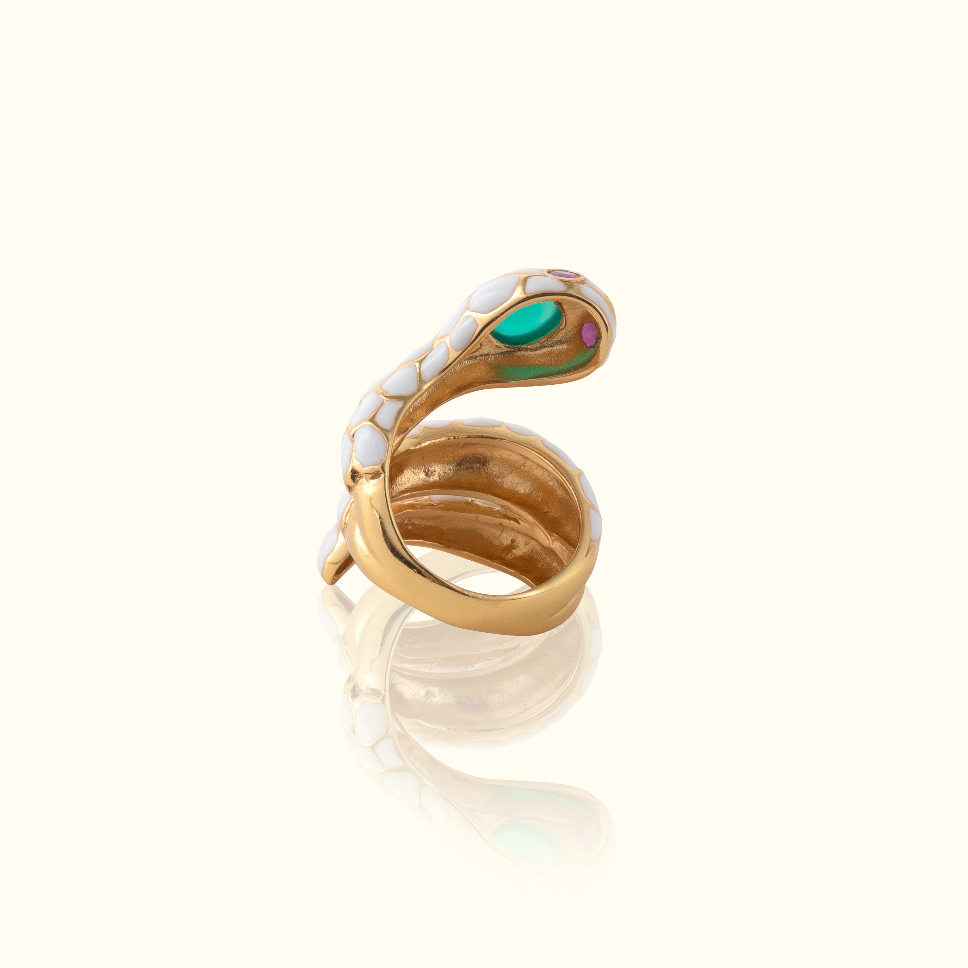 Anakonda Snake Ivory Ring