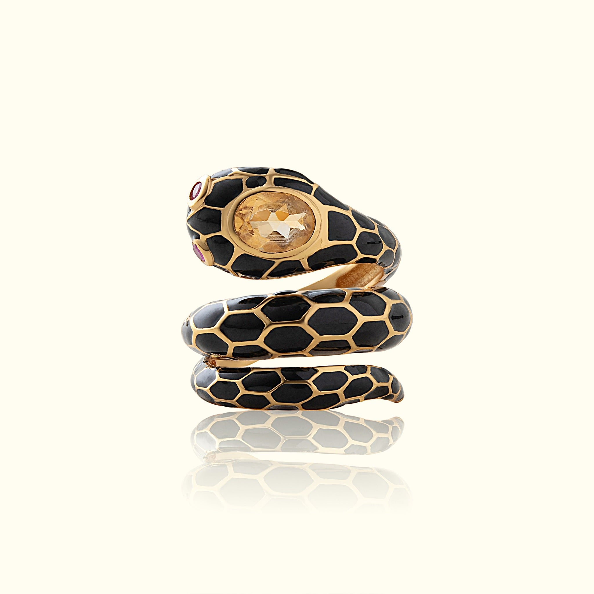 Anakonda Snake Black Ring V2