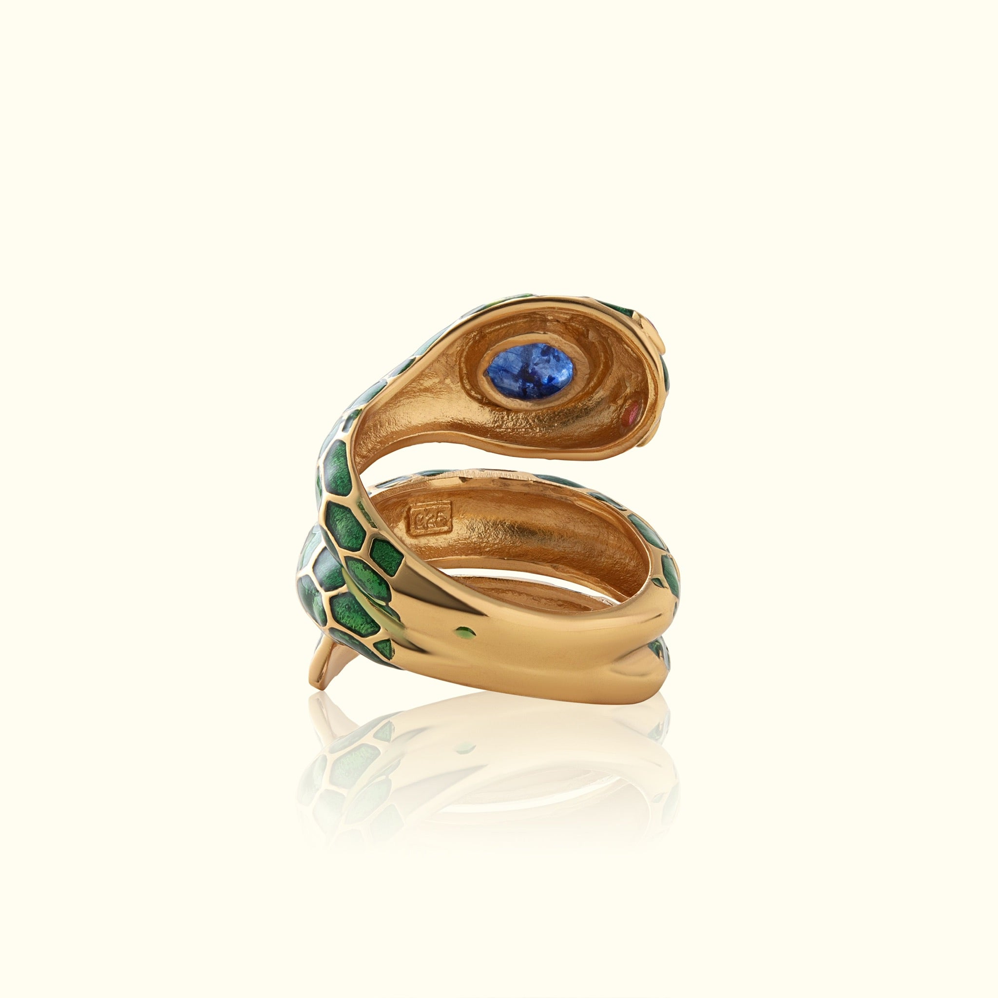 Anakonda Snake Green Ring V2