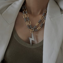 Load image into Gallery viewer, DEJA VU - Bolt (silver) Necklace
