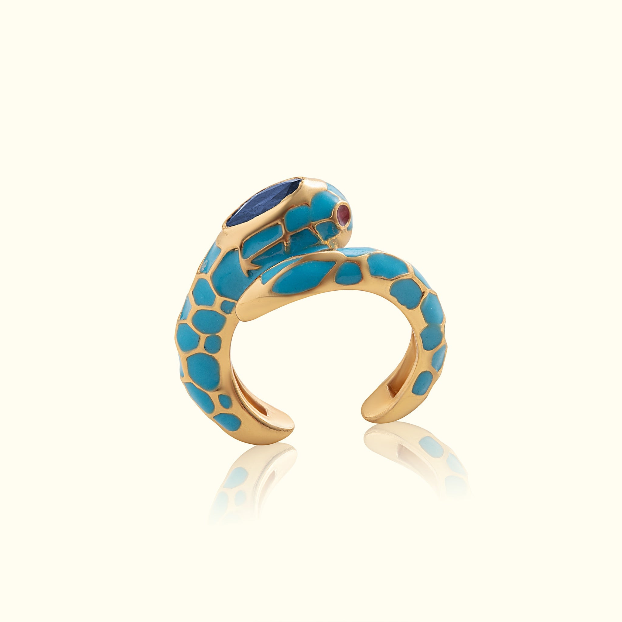Anakonda Snake Turquoise Earcuff