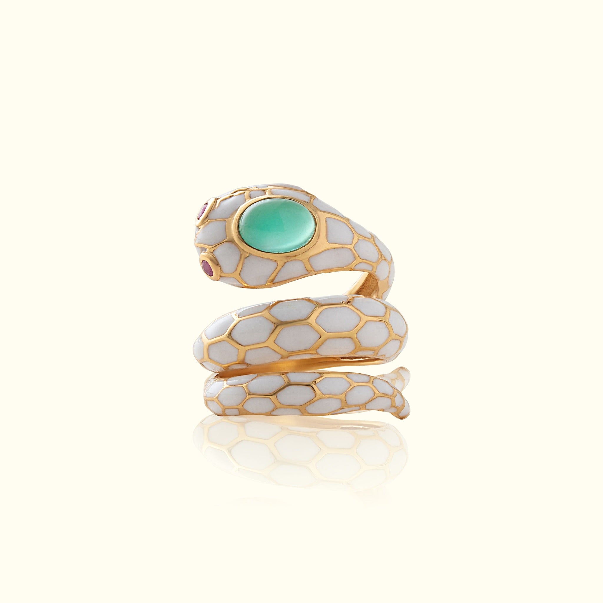 Anakonda Snake Ivory Ring V2