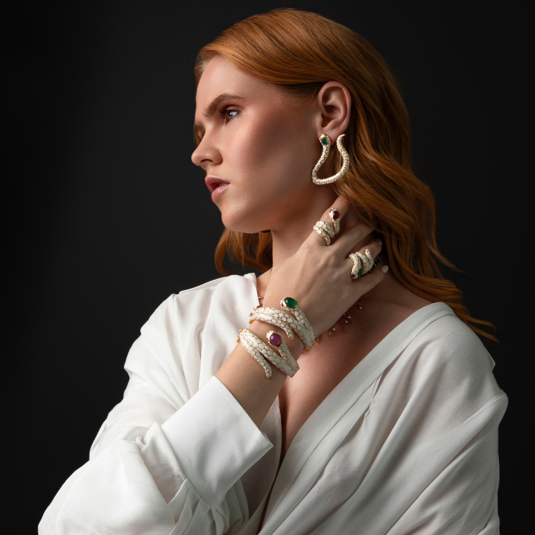 Anakonda White Snake Bracelet