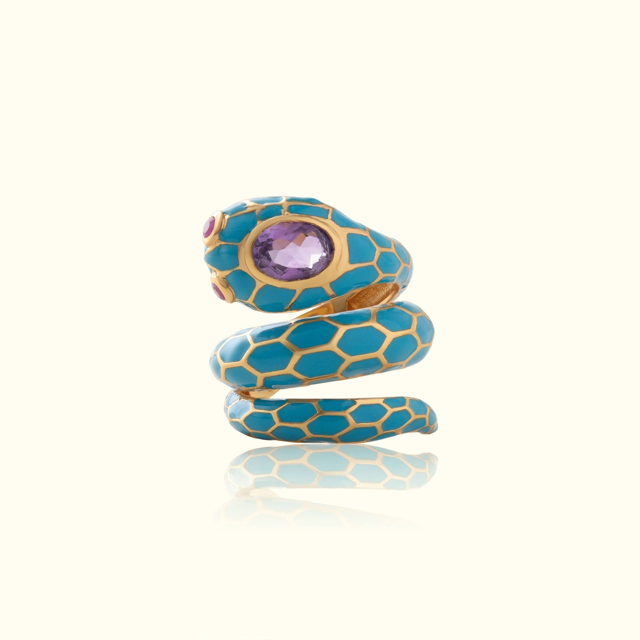 Anakonda Snake Turquoise Ring V2