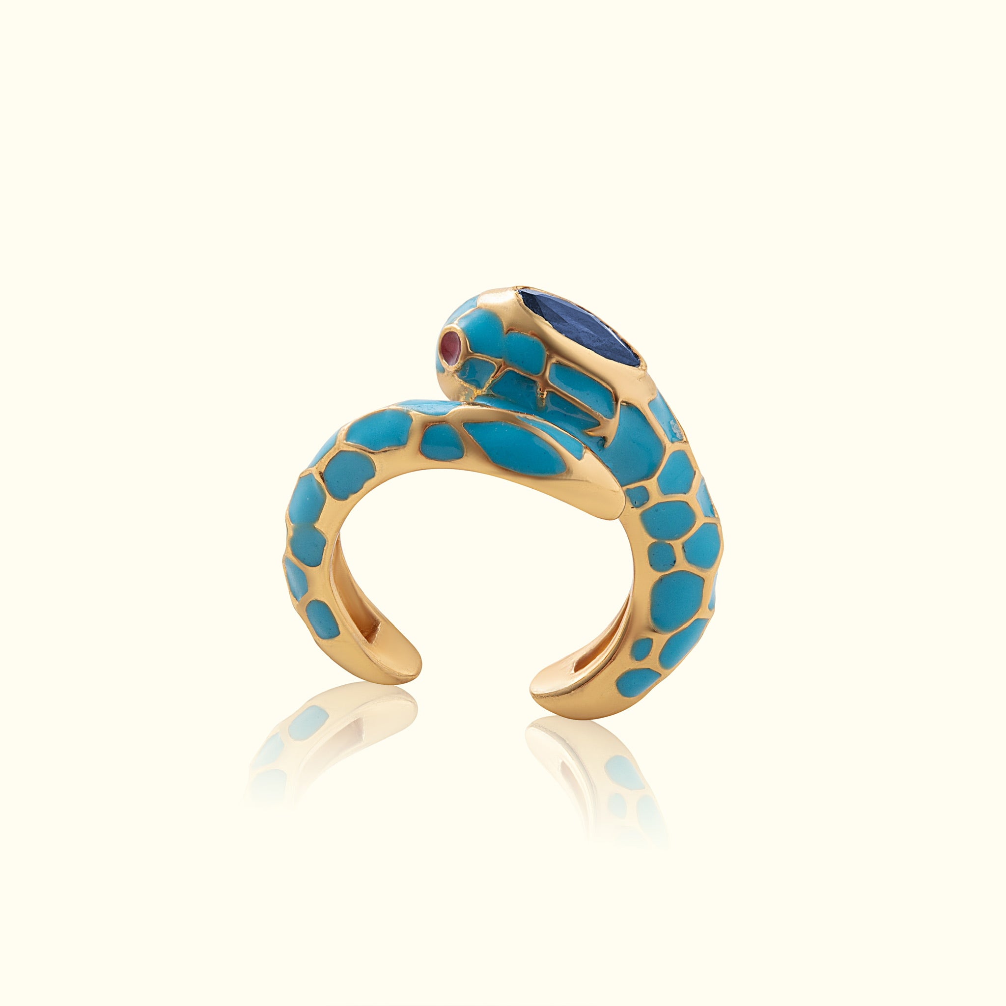 Anakonda Snake Turquoise Earcuff