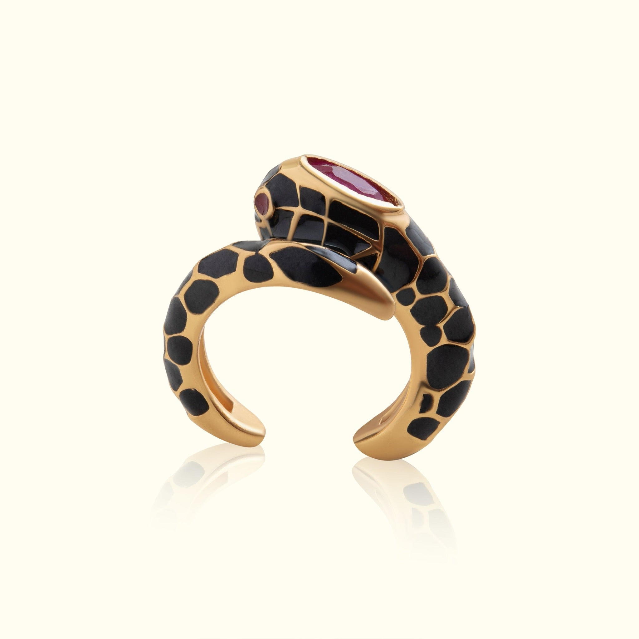 Anakonda Snake Black Earcuff