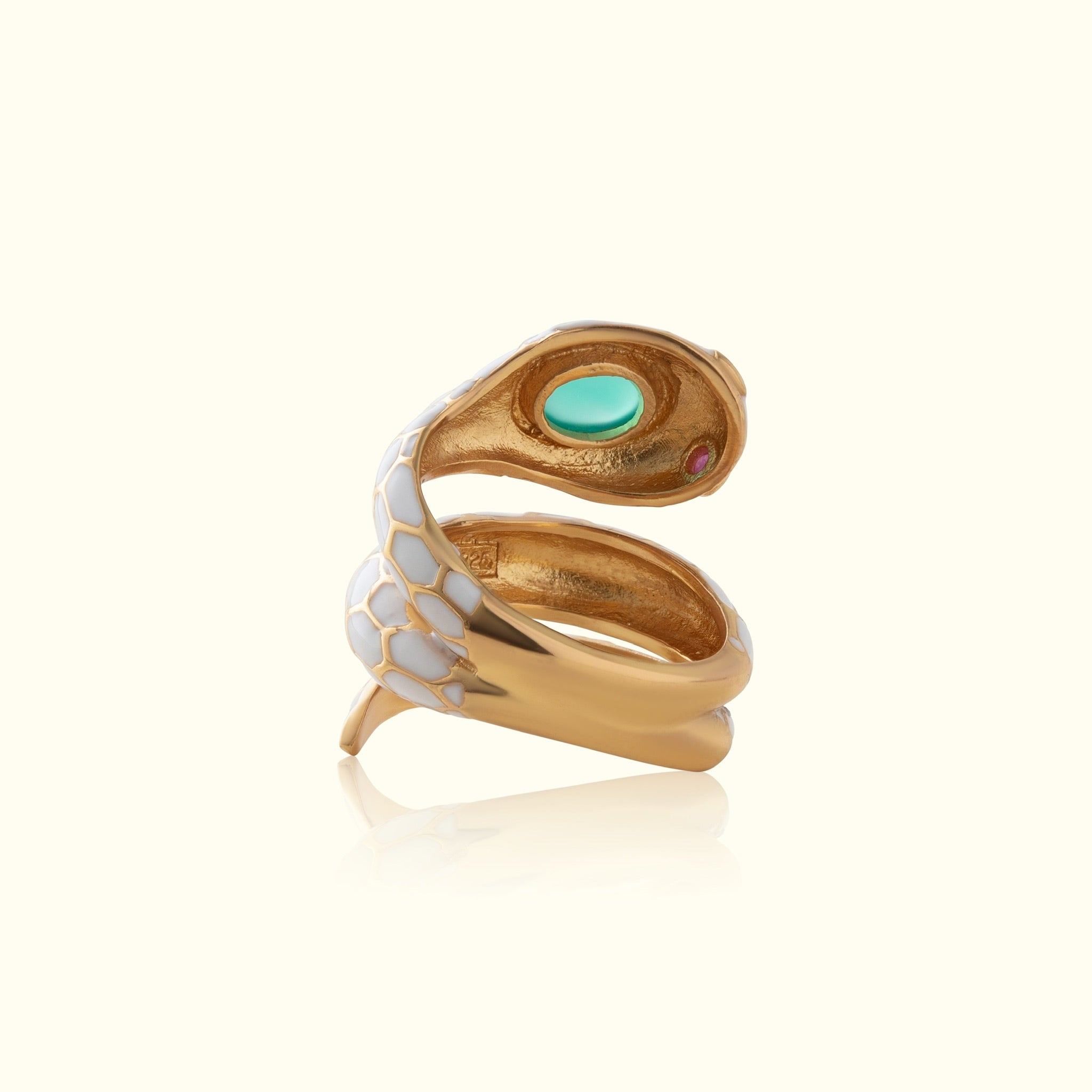 Anakonda Snake Ivory Ring V2