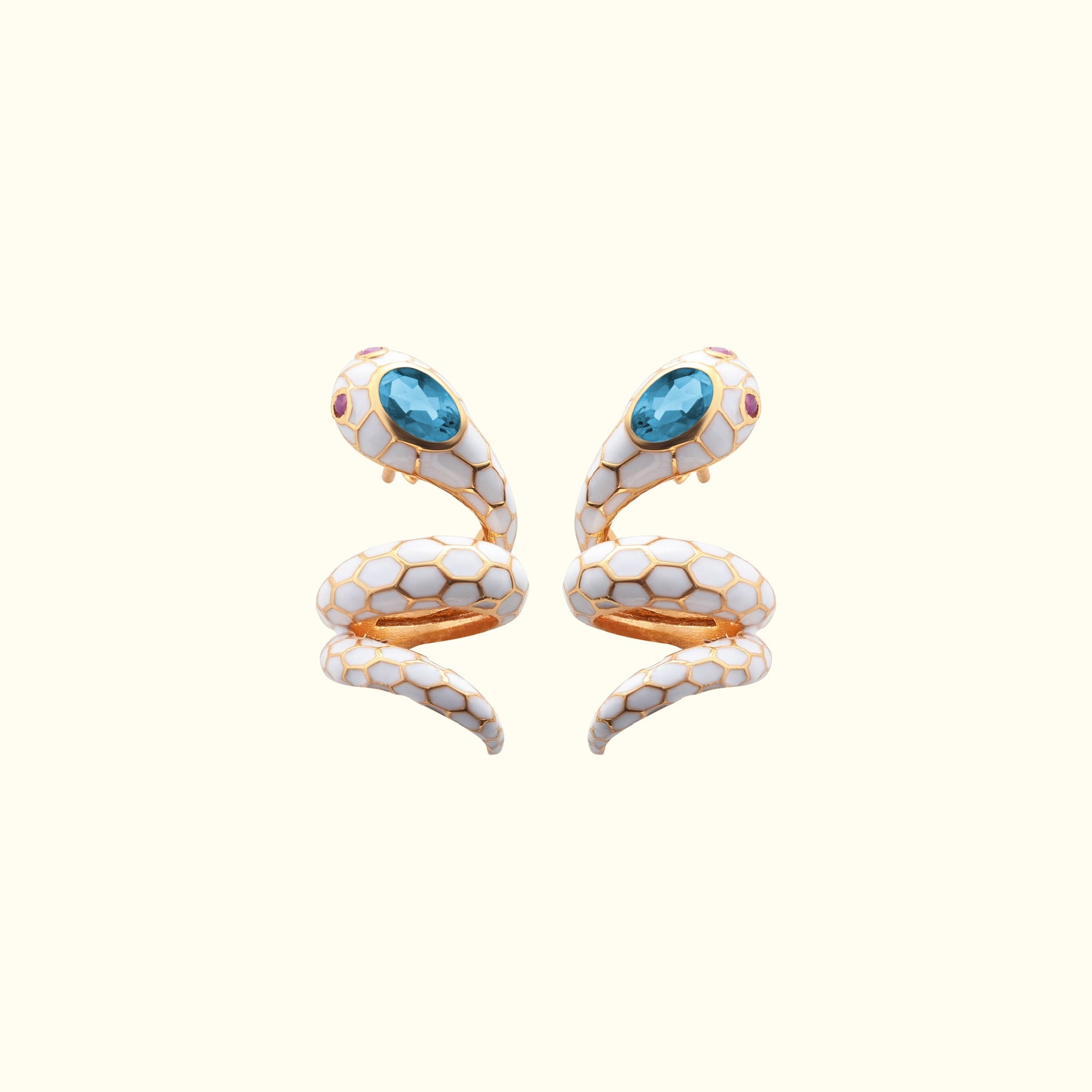 Anakonda Snake Ivory Earrings