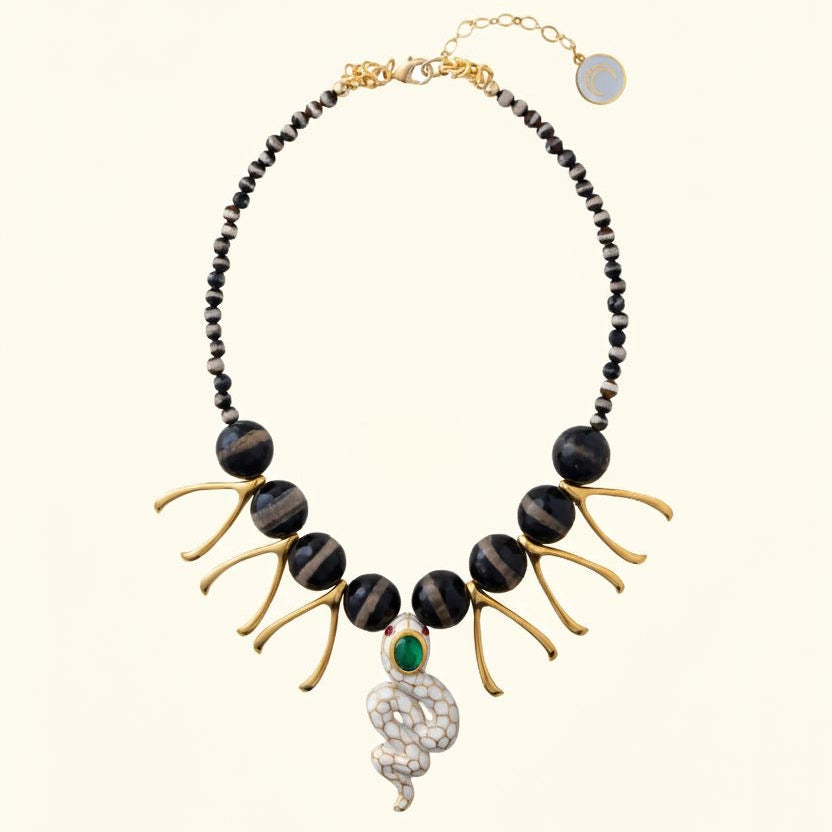 Wishbone Anakonda Ivory Necklace