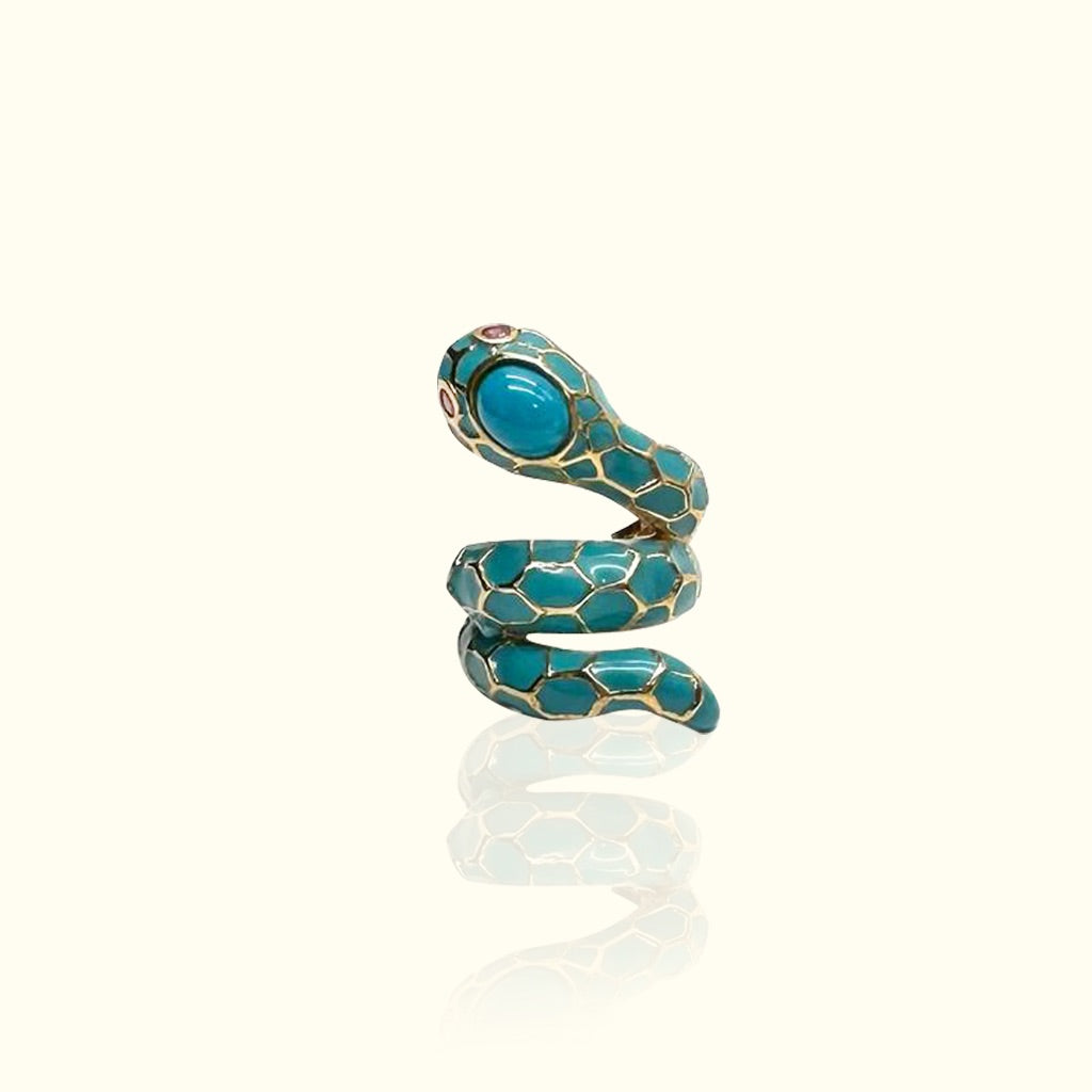 Anakonda Turquoise Ring