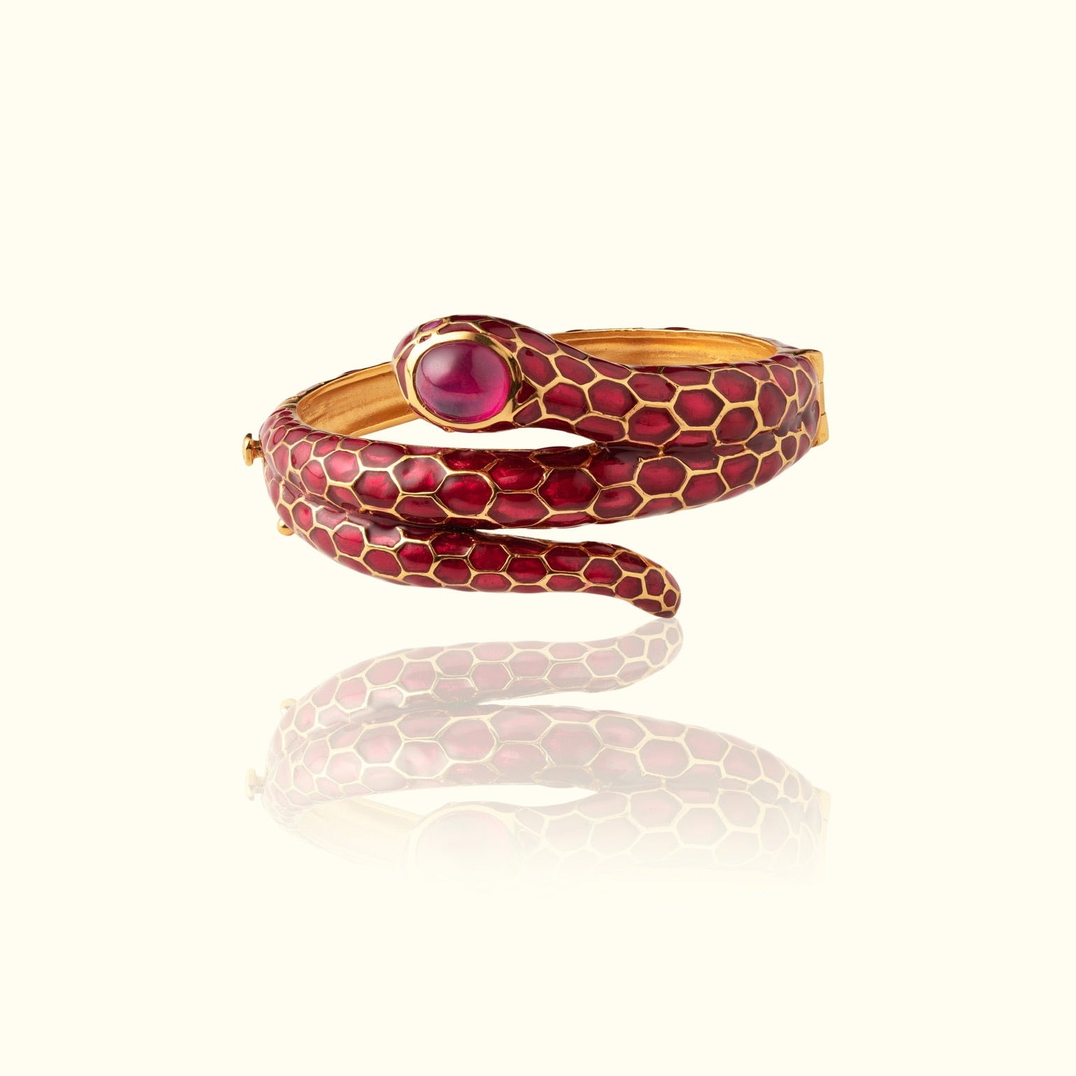 Anakonda Burgundy Snake Bracelet