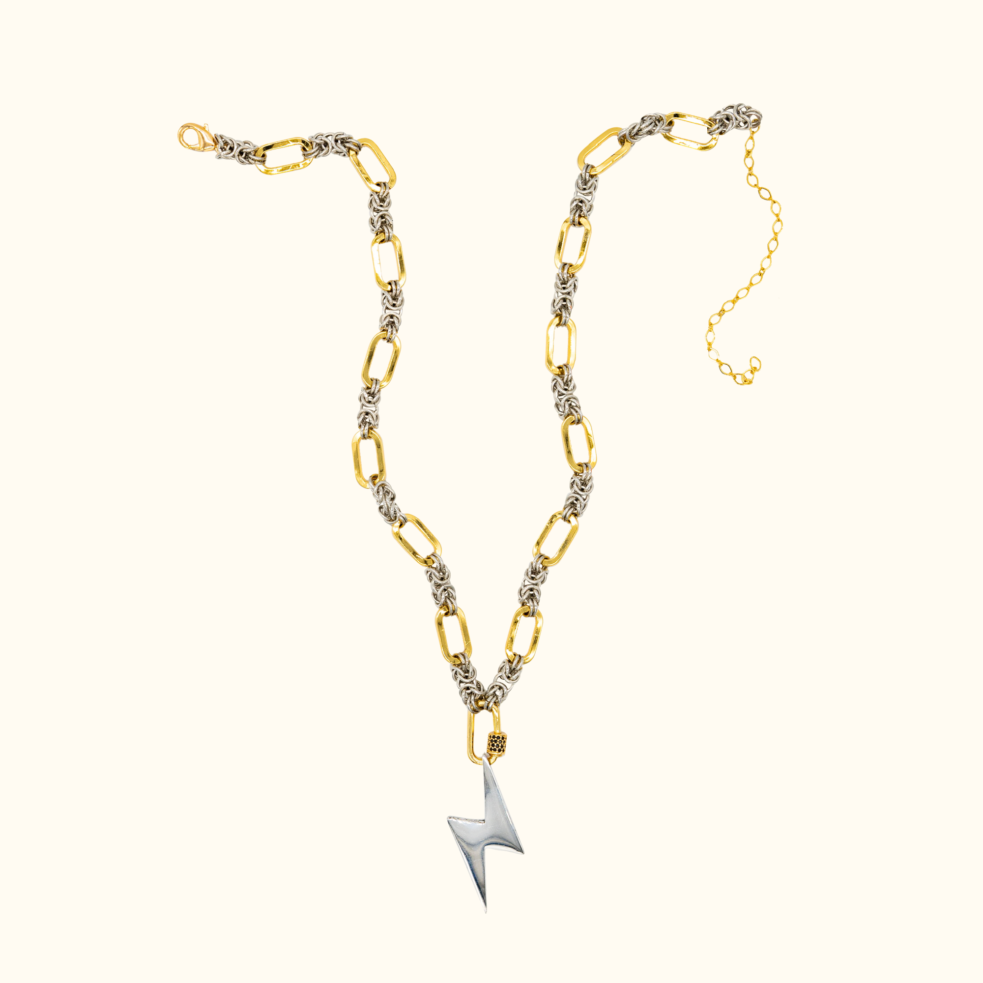 DEJA VU - Bolt (silver) Necklace